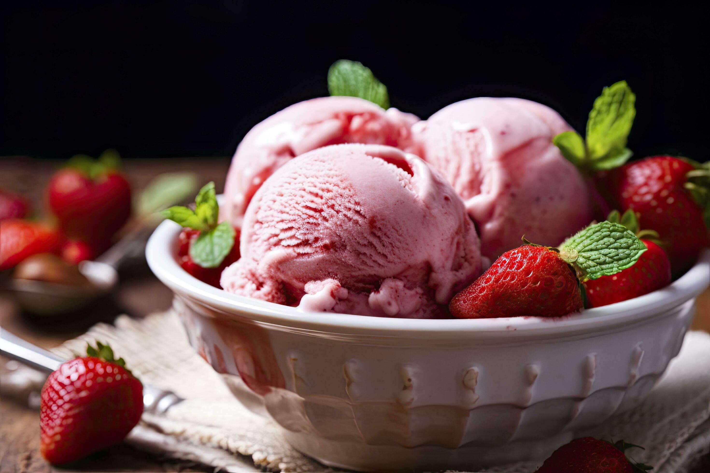 Helado de Fresa